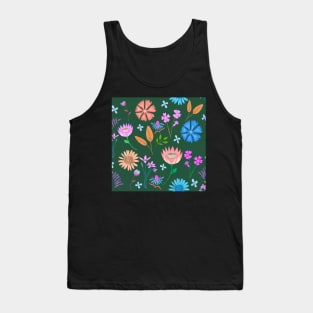 Wild flowers print Tank Top